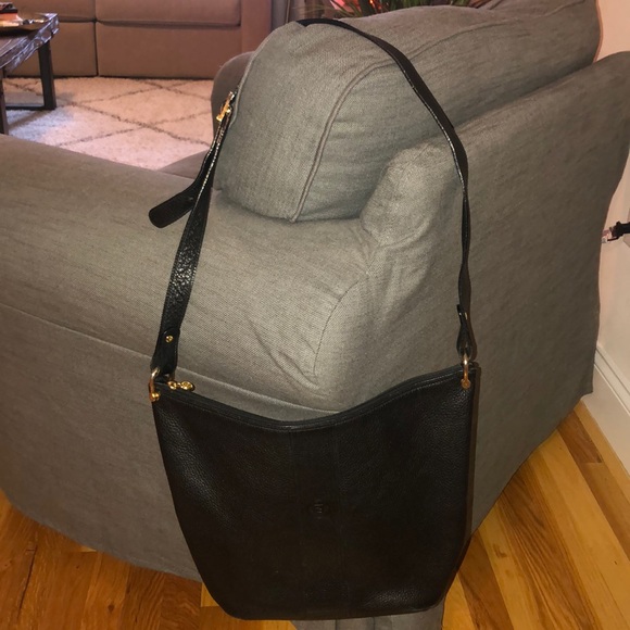 Vintage Fendi Black Leather Shoulder Bag - Picture 6 of 11